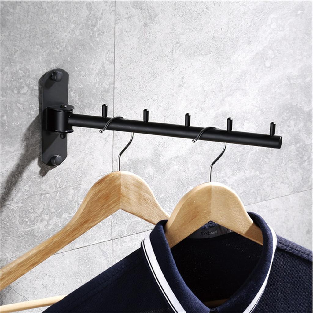 2026+ Movable Clothes Rack Drying Clothes Hanger Stainless Steel Rotatable Wall Mounted Indoor Balcony Space Saving