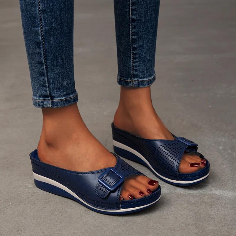 Fashion Sandals Summer New Women's Platform Wedge Heel Casual Fashion Women's Shoes Outdoor Beach Comfortable Shoes