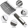 4pcs/set Detangling Bristle Scalp Massage Hairbrush with Anti Static Rat Tail Edge Brush High Hair Beauty Salon Styling Tools