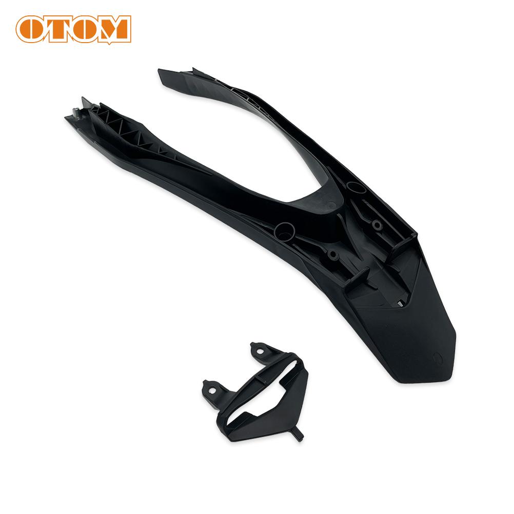 OTOM For GASGAS EC250 EC250F EC300 EC350F Motorcycle Rear Fender Splash Mud Guard Taillight Licence Bracket With LED Brake Lamp