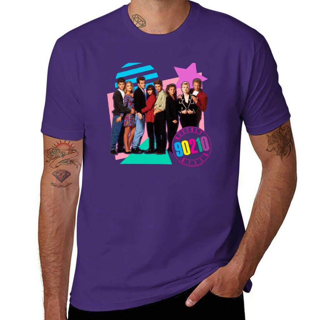 New Beverly Hills 90210 Retro Nineties Group Shot TShirt cat shirts sports fan tshirts tees black t shirt mens plain t shirts