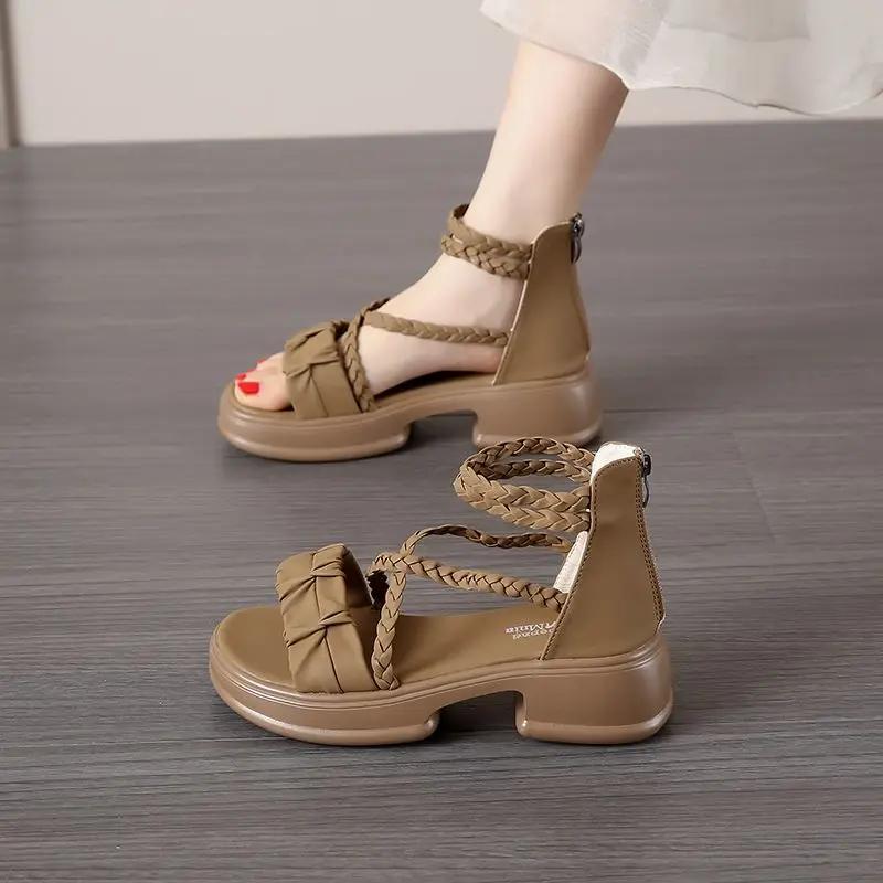 Fashion Platform Roman Style Anti Slip Hot Sandals for Women Comfort Original on Offer The Best 2025 Luxury Summer Sale Vip Woman Shoes
