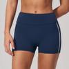 Damen Yoga-Shorts in Kontrastfarben - Schlankmachende Sportshorts mit Po-Lifting für Laufen & Fitness