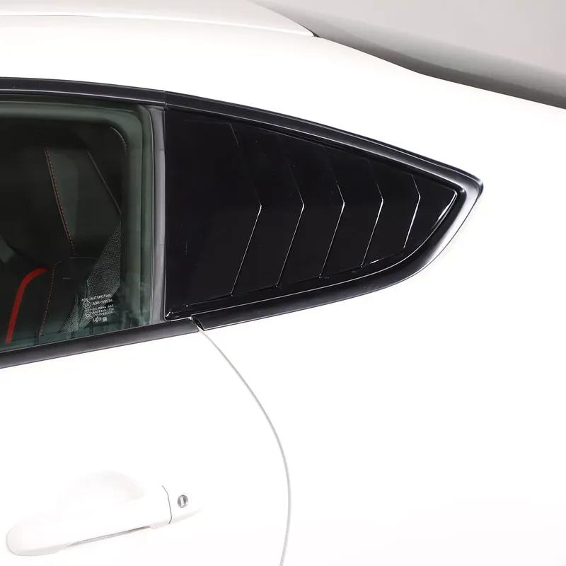 For Toyota GR86 Subaru BRZ -2025 Car Rear Louver Window Side Shutter Cover Trim Sticker Vent Scoop ABS Carbon Accessories