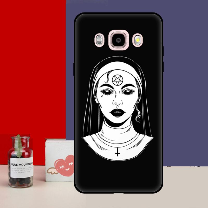 Satan Satanic Nun Case For Samsung Galaxy J3 J5 J7 2017 J1 A3 A5 2016 J4 J6 Plus A6 A8 A7 A9 J8 2018 Cover