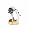 Cute Stainless Steel Dolphin Cutlery Holder Portable Decorative Dinnerware Set Fruit Fork Fruit Fork Set Home Decoration
