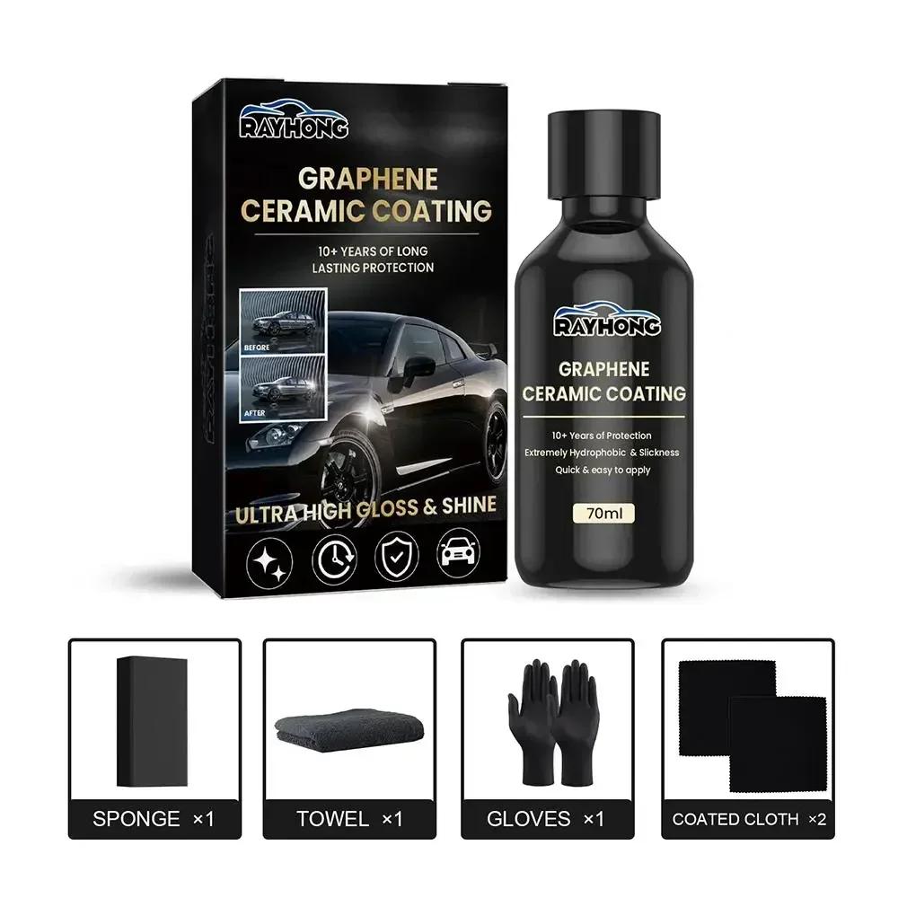 

70ml Graphene Ceramic Coating Car Paint Care Anti Scratch Advanced Technology Hydrophobic Maintenance Liquid Car Detailing