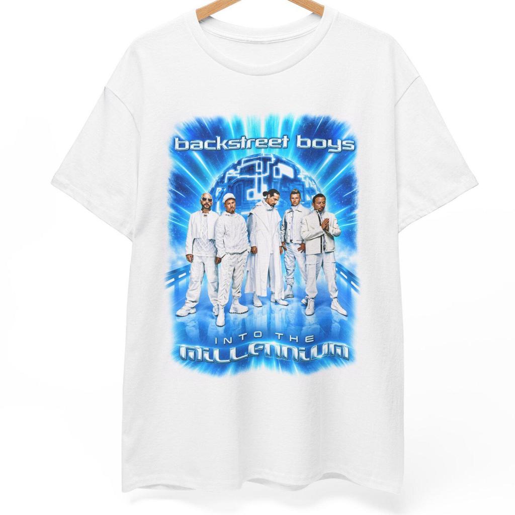 Tričko Backstreet Boys, Koncertní tričko Unisex z turné Into The Millenium, Retro tričko s grafikou pop music z 2000. let