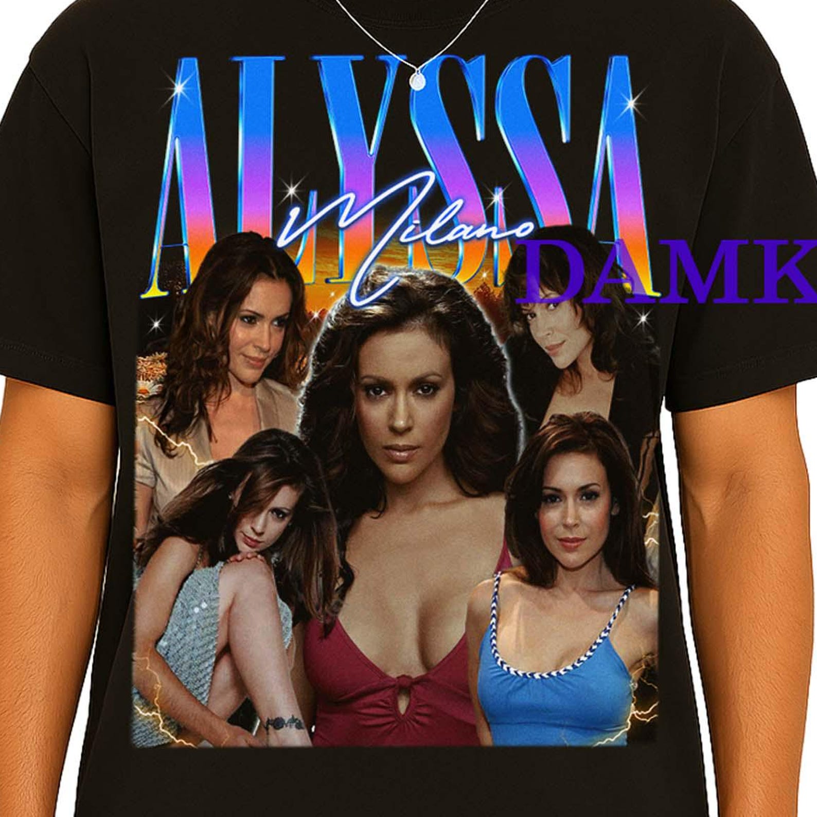 Alyssa Milano Shirt, Alyssa Milano Vintage Tshirt, Alyssa Milano Retro Tees, Alyssa Milano Bootleg Tee, Alyssa Milano Sweater Gift L