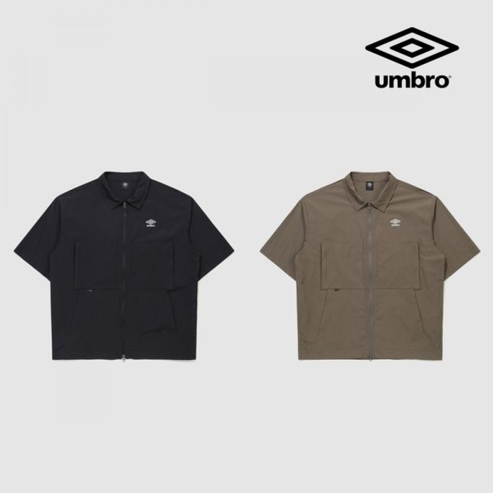 Umbro Collar Zip Short Sleeve Jacket Ur324cjk78 blacks/085