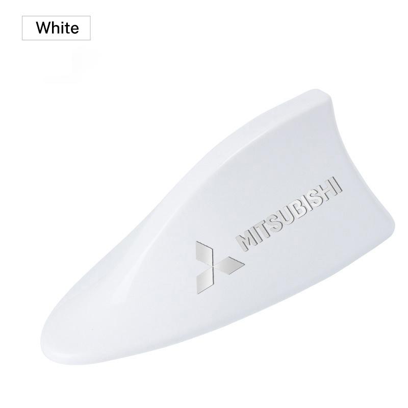 Cxlqbm1 Car Logo Radio Signal Aerial Decoration for Mitsubishi Ralliart Colt ASX Outlander L200 Pajero Lancer EVO Roof Shark Fin Antenna