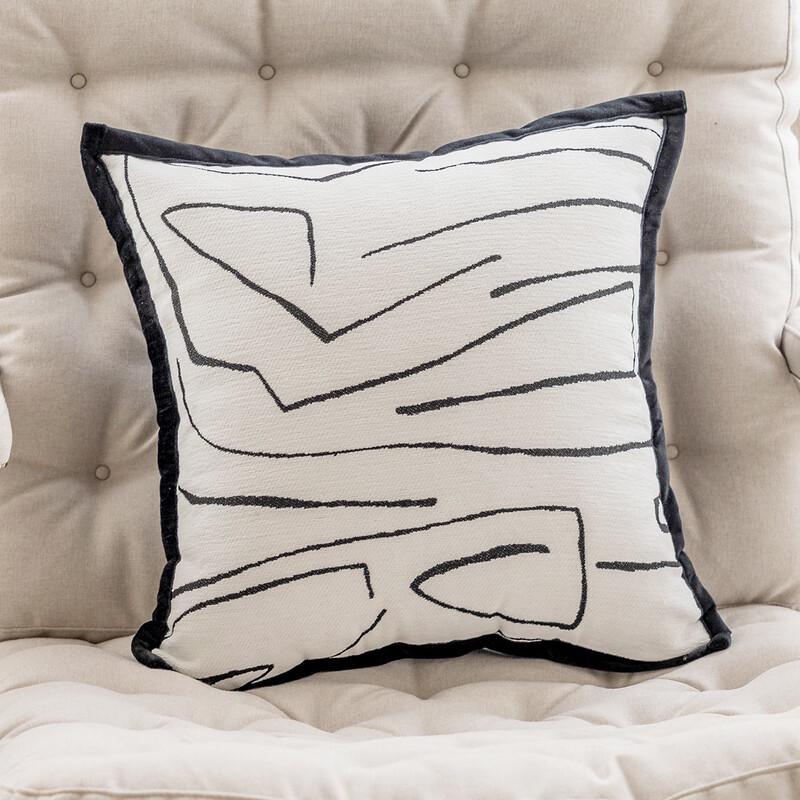 Small Fragrant Style Plaid Sofa Cushion Cover