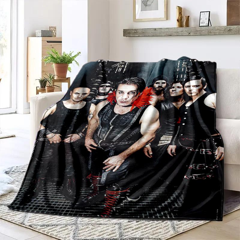 Till Lindemann, lead singer of the German heavy metal rock band Rammstein, blanket for warmth, home decoration for siesta, flannel blanket Y5