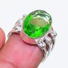 Natural Tsavorite Gemstone Handmade 925 Sterling Silver Jewelry Ring Size 6 AR-18784