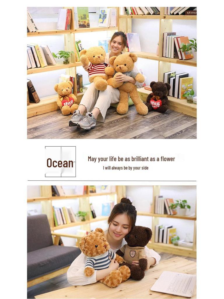 Large Cute Teddy Bear Plush Toy - Perfect for Weddings, Claw Machines, or Gifting