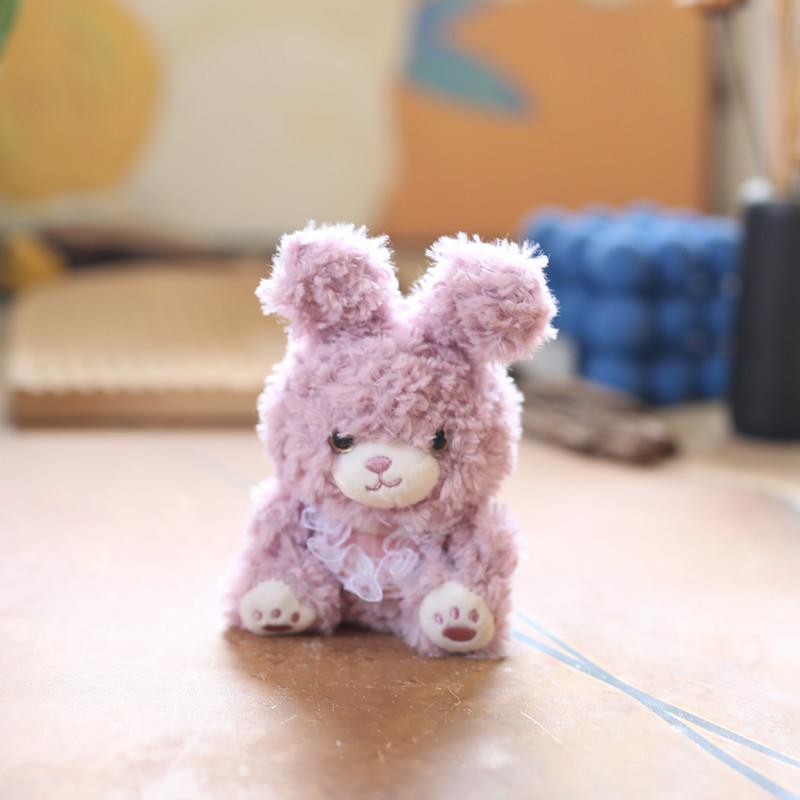 Cute Little Rabbit Pendant Plush Toy Doll Bear Bag Hanging Keychain Rag Doll Doll