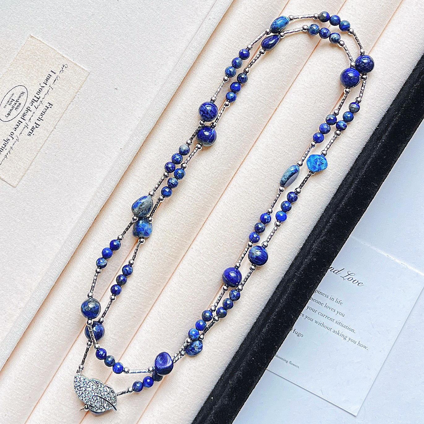 Natural Amethyst Design Clavicle Chain Necklace