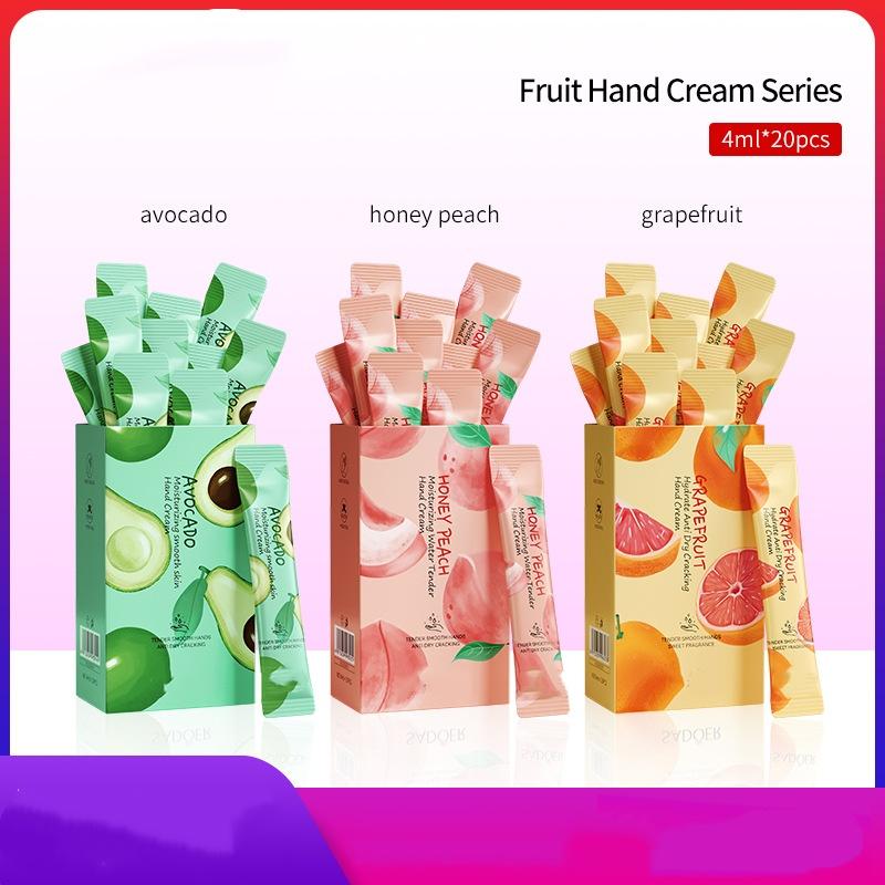 Avocado&Peach Moisturizing Hand Cream, Nourishing Fruit Scent Hand Balm for Dry&Rough Skin,Fast Absorbing&Non-Greasy, Deep Hydration Daily Hand Care avocado +Peach hand cream