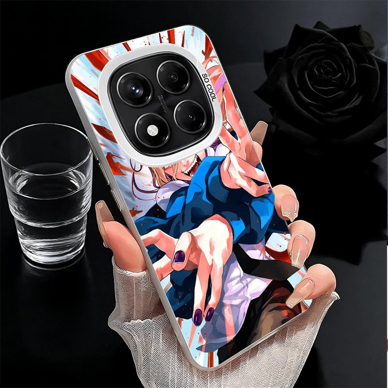 Anime Character Power CSM Soft Phone Case for Xiaomi Redmi Note 13 14 15 Pro Plus 12S 12 11S 11 11T 10S 10 Shockproof Cover Back