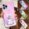 Süßes Regenbogen-Einhorn Transparente Hülle Für Apple iPhone 17 16 15 14 13 12 11 Pro Max 16 Plus 16E 17Air 17Pro Handyhülle Silikon
