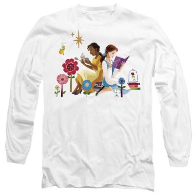 Disney Princess Unisex Adult Love To Read Tiana & Belle T-Shirt