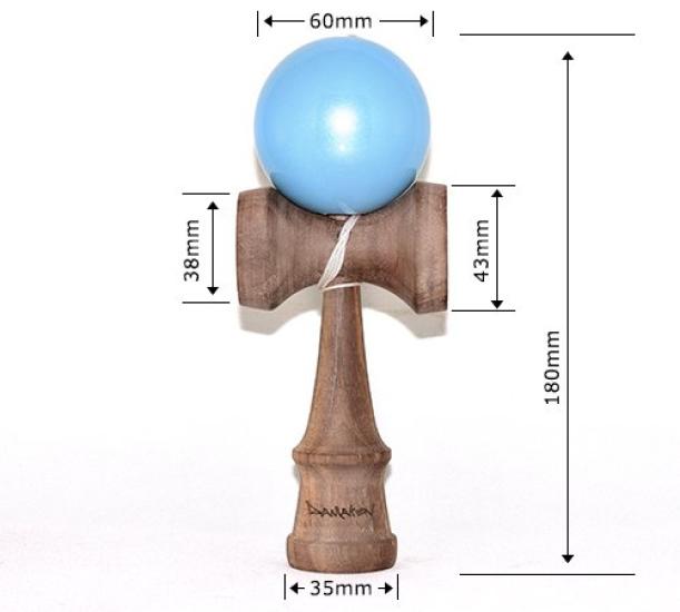 DAMAKEN Street Freestyle Kendama Stripe Increases Trick Success Wooden Toy Great Extreme Kendama X Kendama, Kendama, [Easy-to-See Model] Rate,