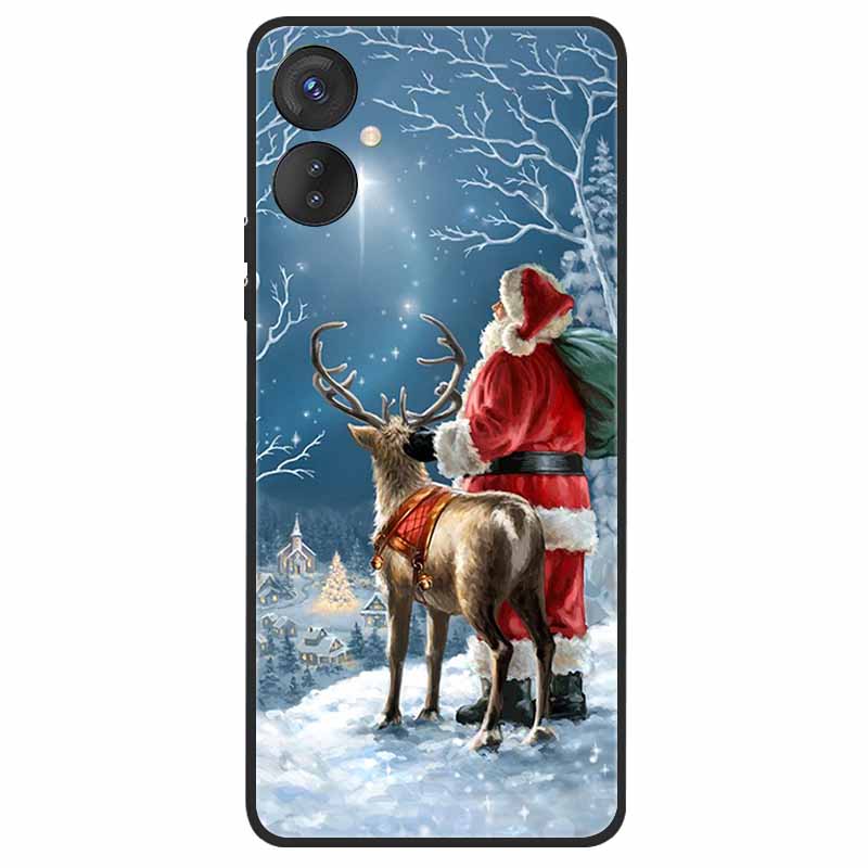 Christmas Case For Tecno Spark 9 Pro POP 5 LTE 7 7T 5 Pro Silicone Soft TPU Cover for Tecno Spark9 Pro 9Pro KH7 Case POP5 LTE