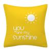 Daisy Letters Short Plush Pillowcase Yellow Simple Floral Home Decoration Pillowcase Cushion Combination