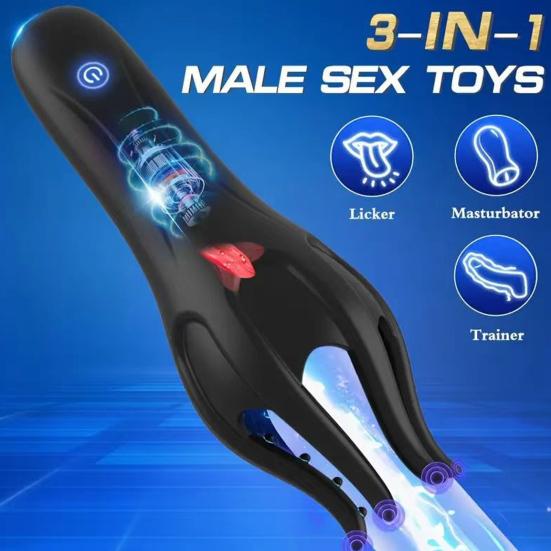 Männer Silikon Vibrations Trainer Wasserdicht Reisefreundliches Lustgerät Erwachsener Persönlicher Massager für Intime Anwendung