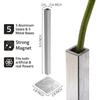 Modern Minimalist Geometric Vase Unique Nordic Light Luxury Vase Stainless Steel Flower Holder Magnetic Vase Flower Arrangement