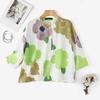 ZANZEA Women Casual Round Neck 3/4 Sleeve Summer Loose Print Blouse
