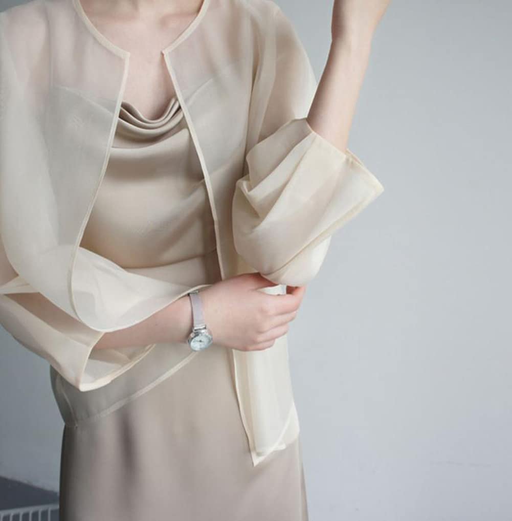 ShuMing Chiffon UV Perfekt für Büro oder Ausflüge Damen-Cardigan, Sommer, Transparent, Leicht, Kühlend, Lässig, Schutz, Sonnenschutz, Stilvoll, (8