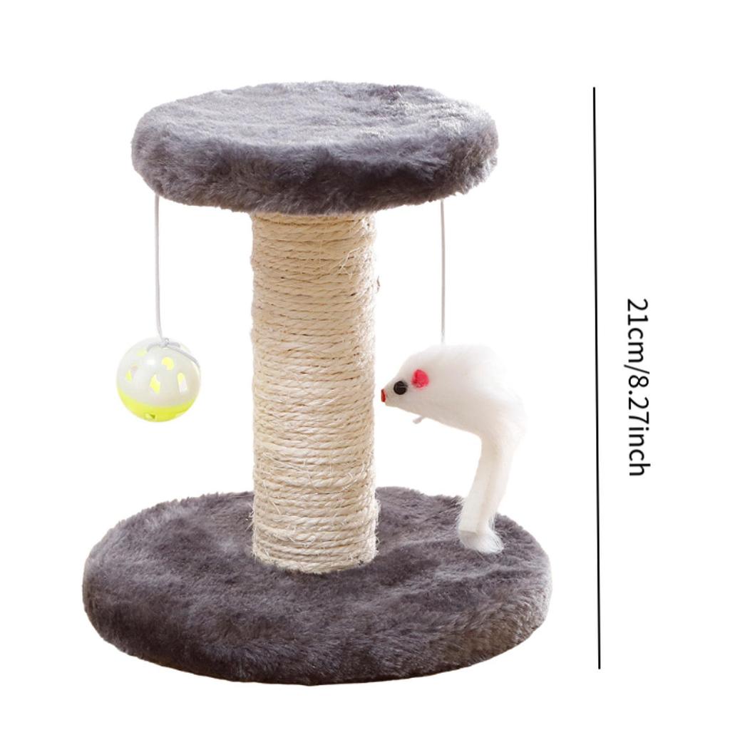 Cat Scratch Post Sisal Cat Climbing Frame for Indoor Cats Cat Post with Ball Toy