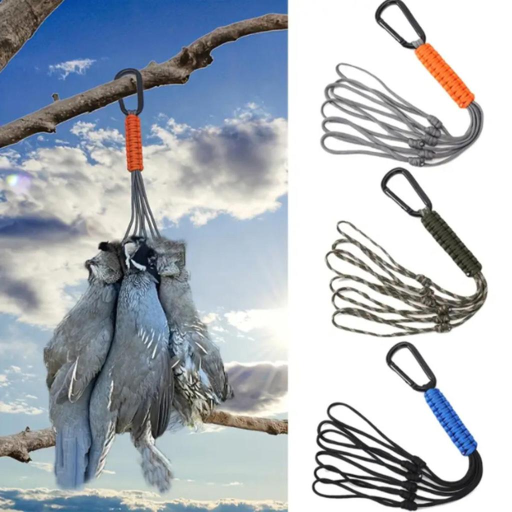 High Strength Paracord Lanyard Multifunctional Anti-lost Braided Woven Keychain Stable Wear-resistant Parachute Cord Carabiner