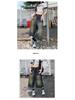 Retro Washed Distressed Wide Leg 7/8 Jeans - Unisex High Street Loose and Straight Mid-Length Shorts for Spring/Summer.