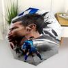 Ronaldo's Soccer Legend Compact Travel Automatic Umbrella with 8-Rib Durable Plastic & Iron Perfect for Outdoor Adventures Vibrant Pattern Umbrella