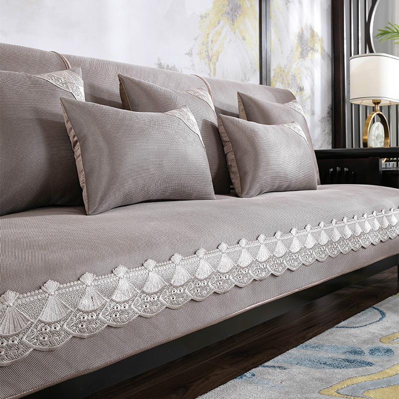 

Подушка для дивана, летний, летний ледяной шелк, летний коврик, нескользящий твердый деревянный новый китайский чехол для дивана, простой чехол 70*70cm