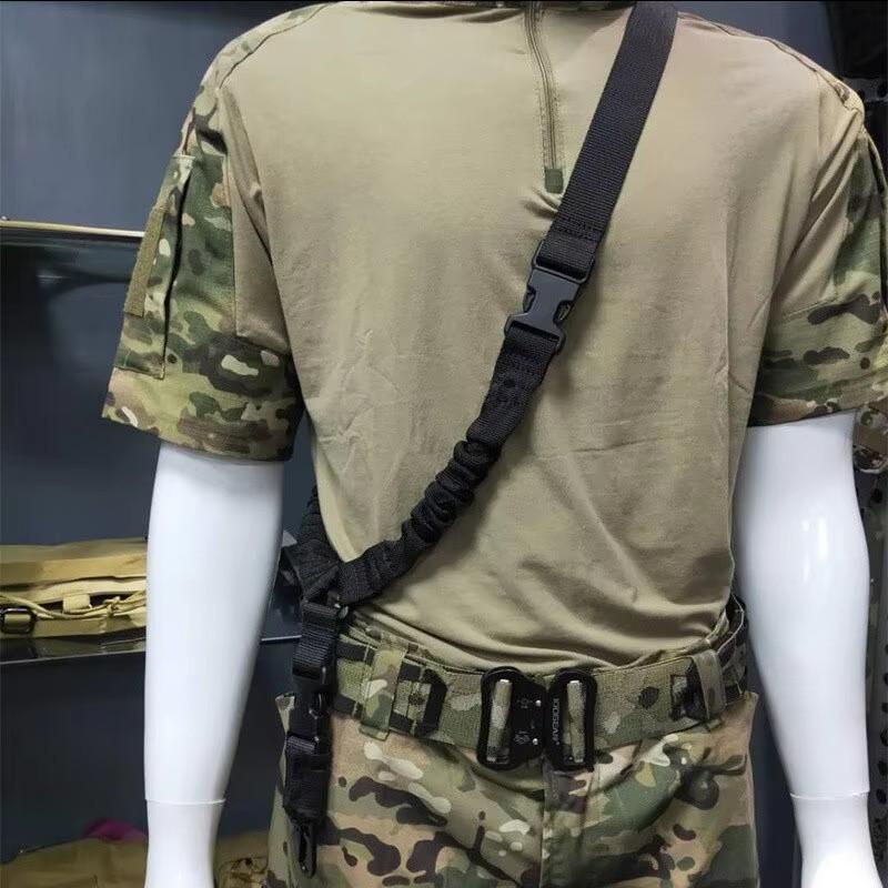 Xiaomi 1pc Harnais tactique monopoint extérieur, Corde tactique CS pour arme, Corde de sécurité diagonale, Ceinture tactique camouflage pour hommes