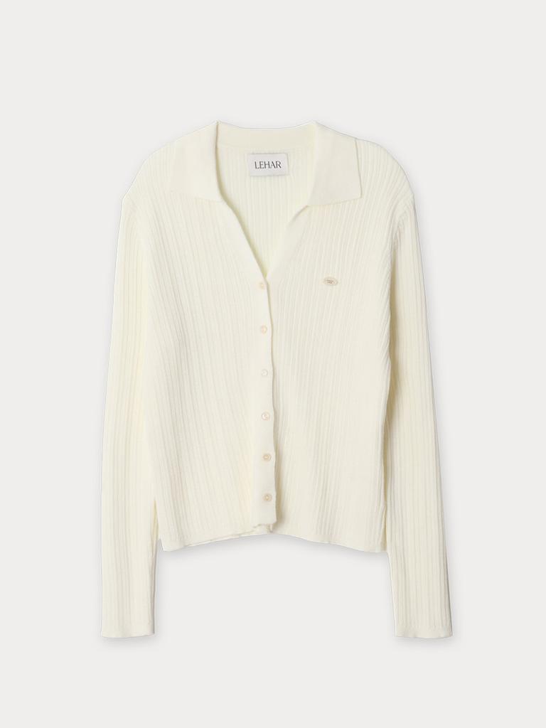Maisonlehar Perfume Collared Knit Cardigan 4 Colors