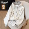 Sibaishe Damen Faux Zweiteiliges Kapuzen-Sweatshirt mit Farbblock