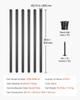 Staircase Balusters 51 Pack 36 In Aluminum Spindles with Screws/Rail Caps