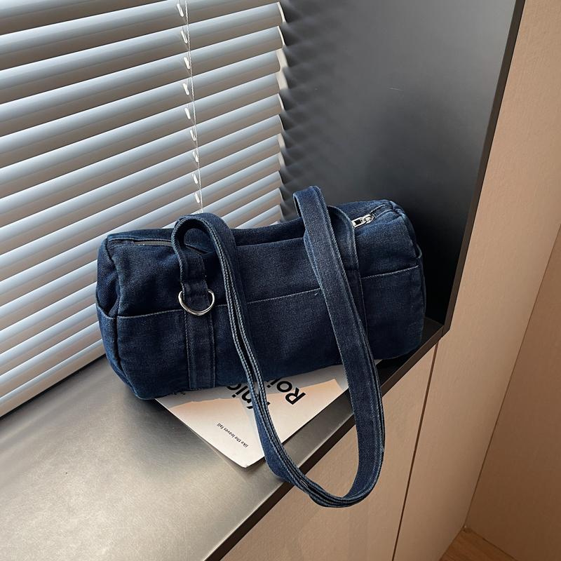 Denim Bag Women's Portable Shoulder Crossbody Bag Commuter Tote Bag