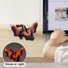 3D Printed Dragon Figurine Glow-in-the-dark Flying Dragon Fidget Toy with Movable Joints Luminous Articulated Dragon Decoration Ornament
