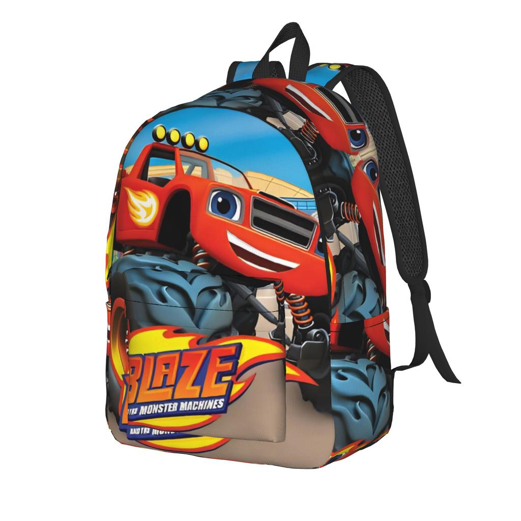 Blaze and the Monster Machines Casual Backpack Sports Student Work  Daypack for Men Women Laptop Canvas Bags