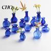 DIY Refrigerator Magnet Vase Miniature Vase, Tiny Blue Glass Small Flower Holder, Cute Mini for Houses Magnets (Magnets Not Included) House