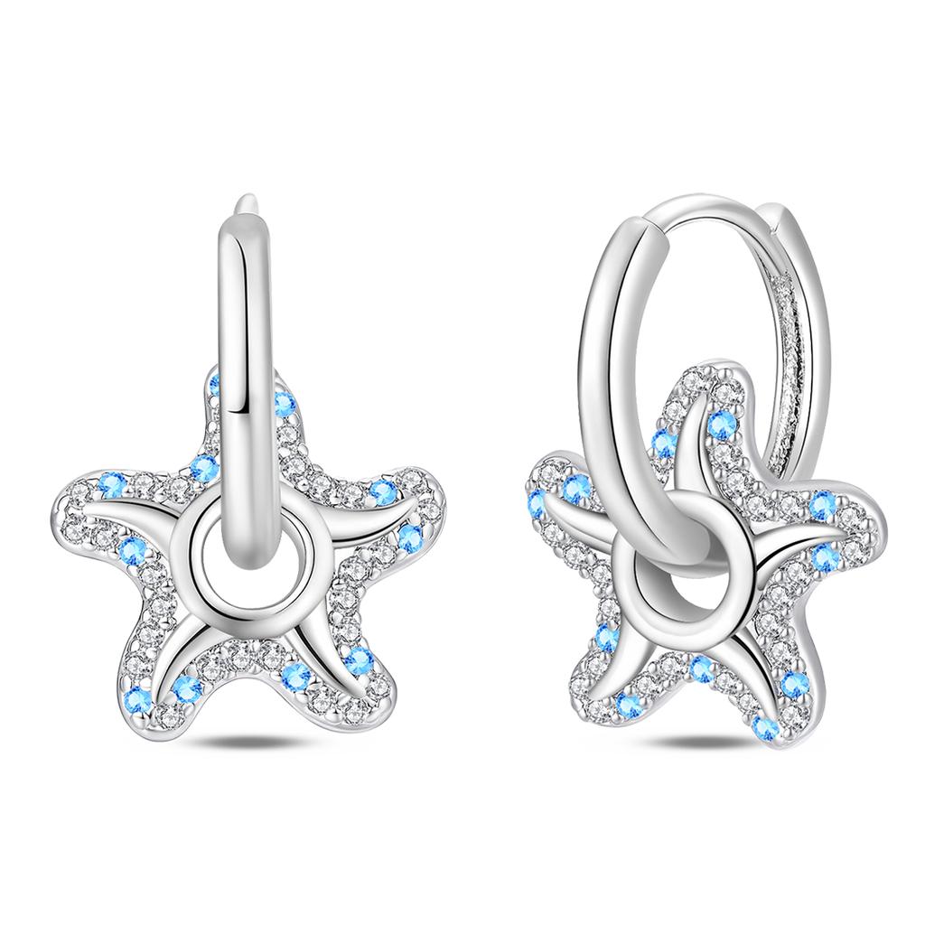 Butterfly Earrings Original 925 Silver Pink Bow Heart Zircon Star Flower Stud Earrings Women Jewelry Gift Love Valentine Day Set