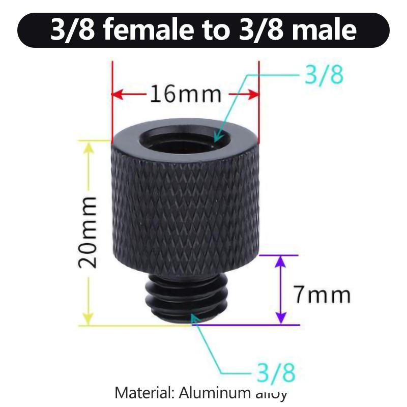1/4 to 3/8 M5 M6 M8 Male to Female Conversion Thread Screws Tripod Screw Mount Adapter For GoPro insta360 DJI OSMO Action Camera