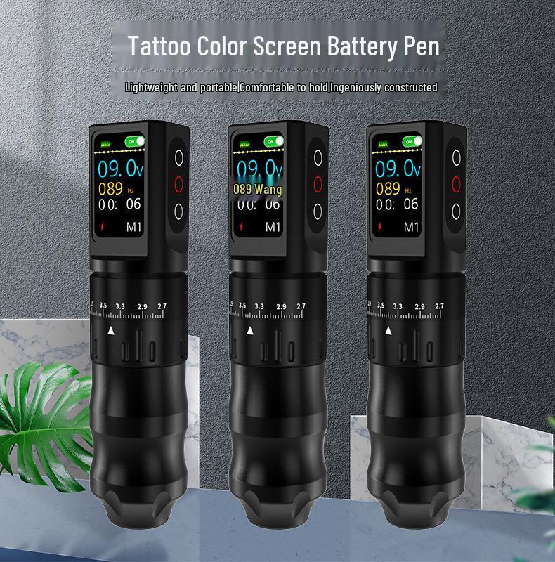 Yilong Wireless Adjustable Stroke Tattoo Pen with Color Screen
