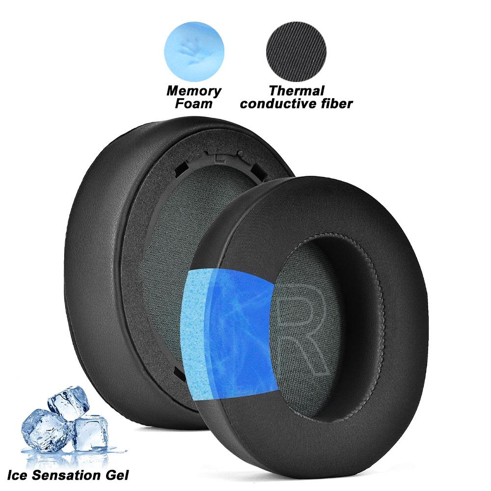 Earphone Pads for Anker Soundcore Life Q20 BT Replacement Pink Earpads Headphones Earmuffs Mesh Memory Covers Sponge Protein