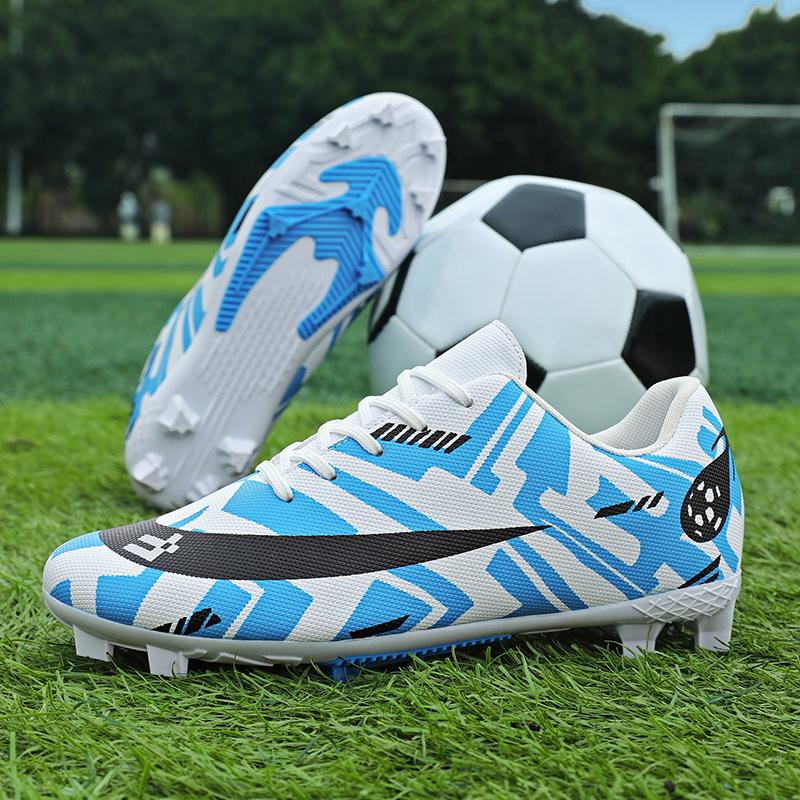 Mens Soccer Shoes Original Studded Society Cleats Natural Lawn Training Professional Non Slip Ultralight FG/TF Football Shoes